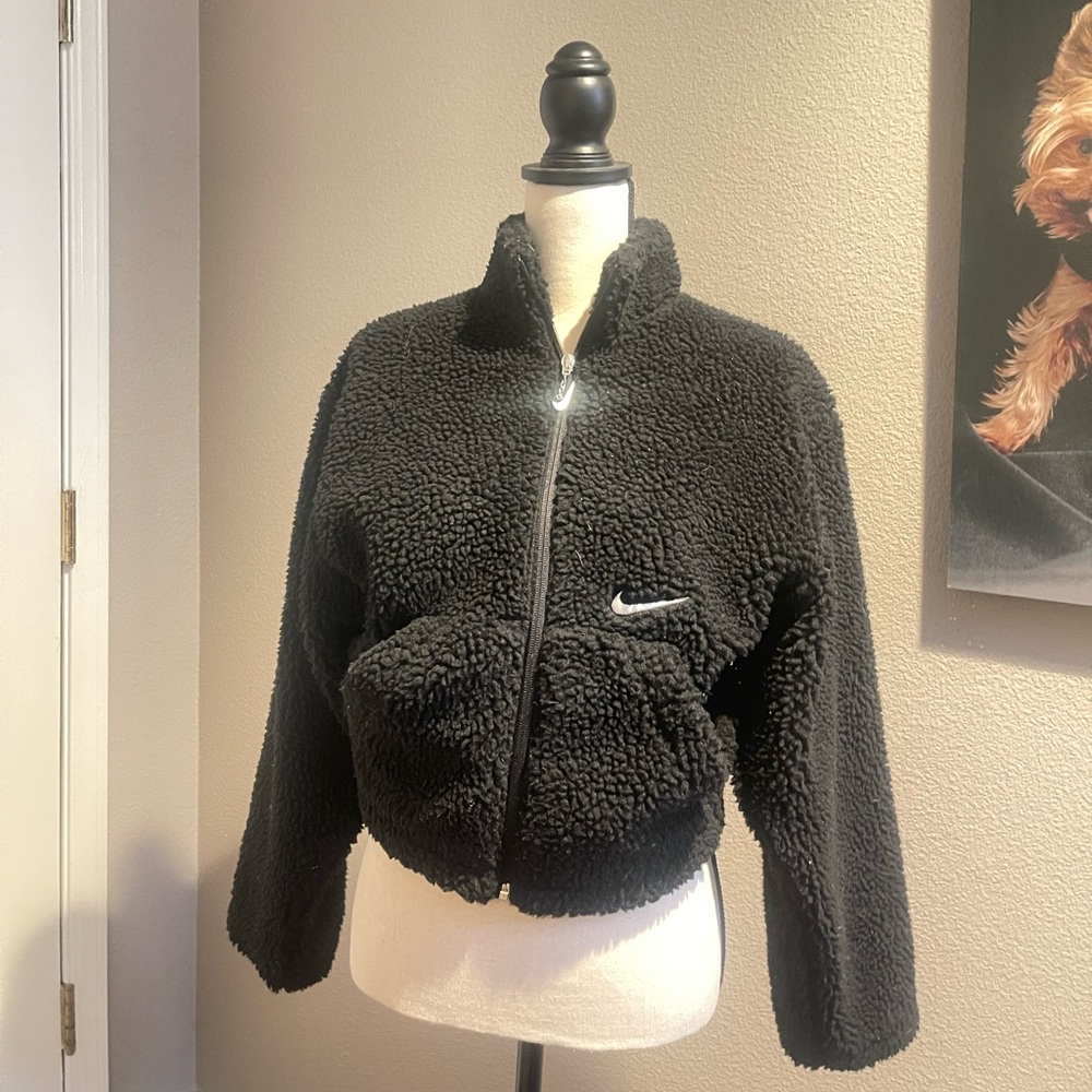 Nike Sportswear Swoosh Sherpa fleece jacket